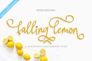 Falling Lemon: A Handwritten Typeface for Editorial Design