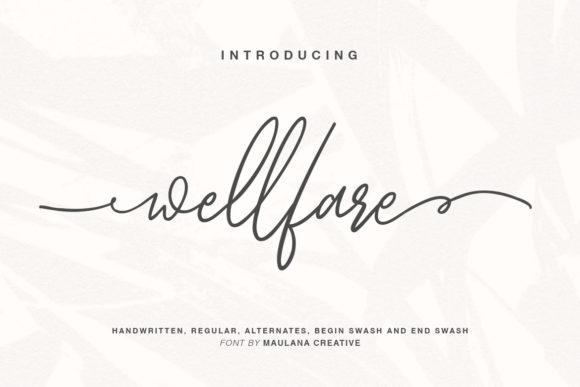 Wellfare: A Modern Script Font for Web Design